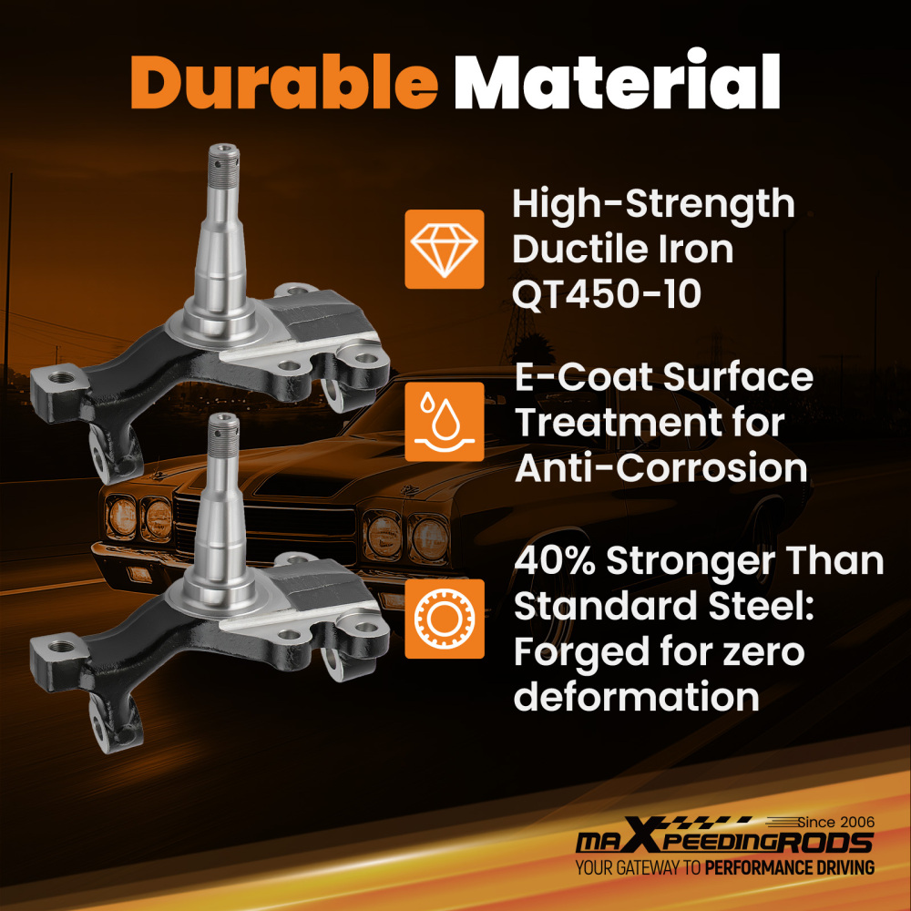 2 Mandrini di caduta compatibile per Chevy Chevelle Malibu Buick Luxus Century 1964-1972