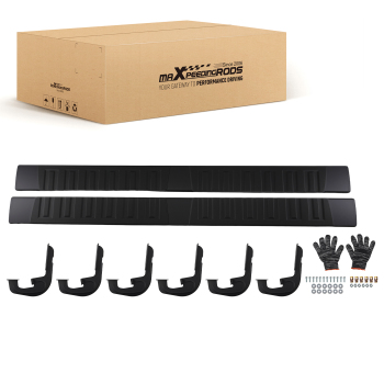 6 Aluminum Side Step Boards compatible for Chevy Silverado/GMC Sierra 2007-2019 77