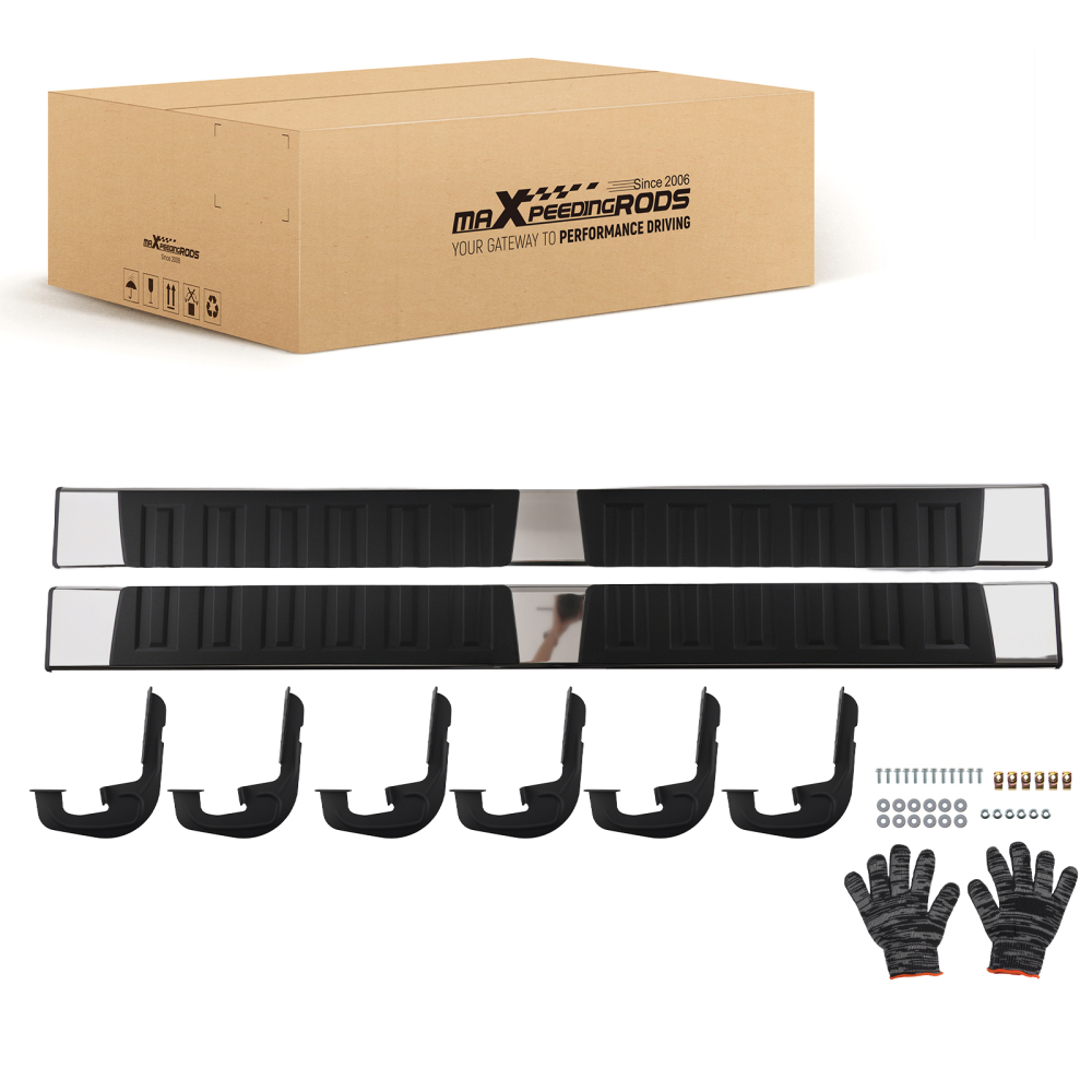 Anti-Slip Running Boards Side Steps compatible for Silverado/GMC Sierra 2007-2018 2019