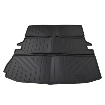 All Season Cargo Liner compatible for Ford Explorer 2011-2019 TPE Trunk Mat Bed Liner Black