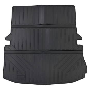 All Season Cargo Liner compatible for Ford Explorer 2011-2019 TPE Trunk Mat Bed Liner Black