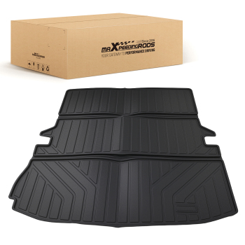 All Season Cargo Liner compatible for Ford Explorer 2011-2019 TPE Trunk Mat Bed Liner Black