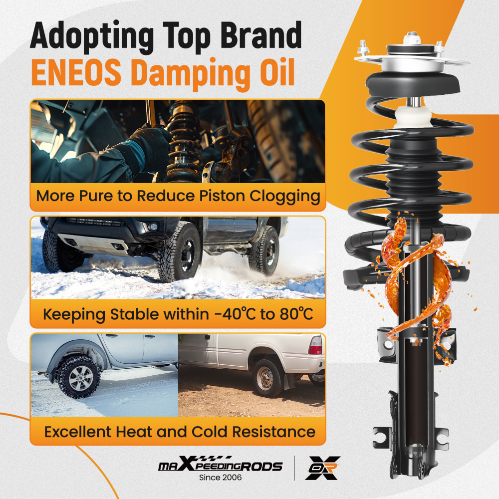 Suspension Front Strut Spring Assembly compatible for Volvo S60 2001-2009 S80 1999-2006