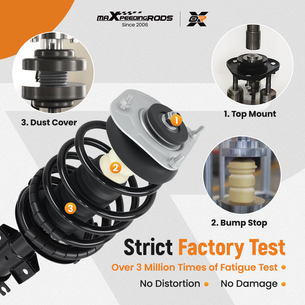 Suspension Front Strut Spring Assembly compatible for Volvo S60 2001-2009 S80 1999-2006