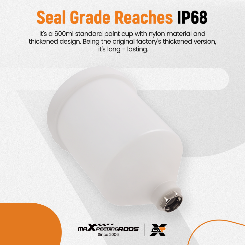 HVLP Spray Gun Gravity Feed 1.3mm Nozzle for Paint Furniture Auto Projects 600ml