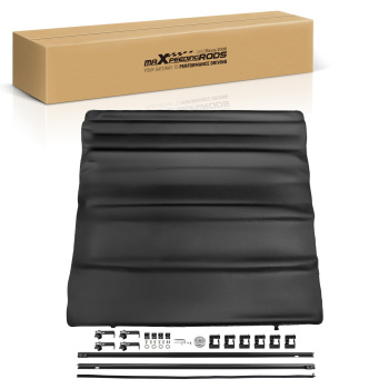 Black Bed Soft Roll Up Tonneau Cover compatible for Jeep Gladiator JT 5ft 2020-2025