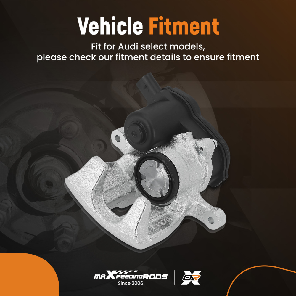 Brake Caliper Rear Left compatible for Audi A4 A5 Q5 8K2 B8 8T3 8R 2007-16 8K0615403E 43mm