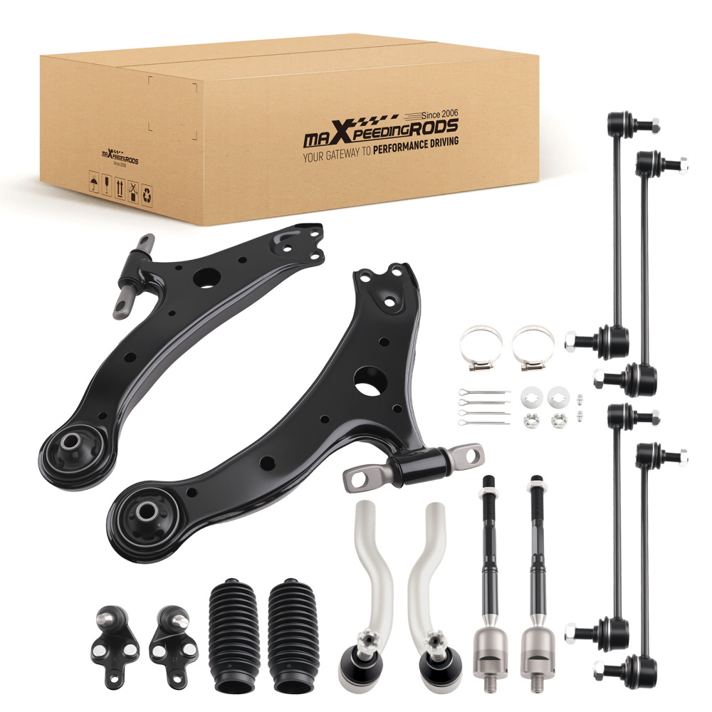Complete Front Lower Control Arms Ball Joint Sway Bar Link compatible for Camry ES300 02-03