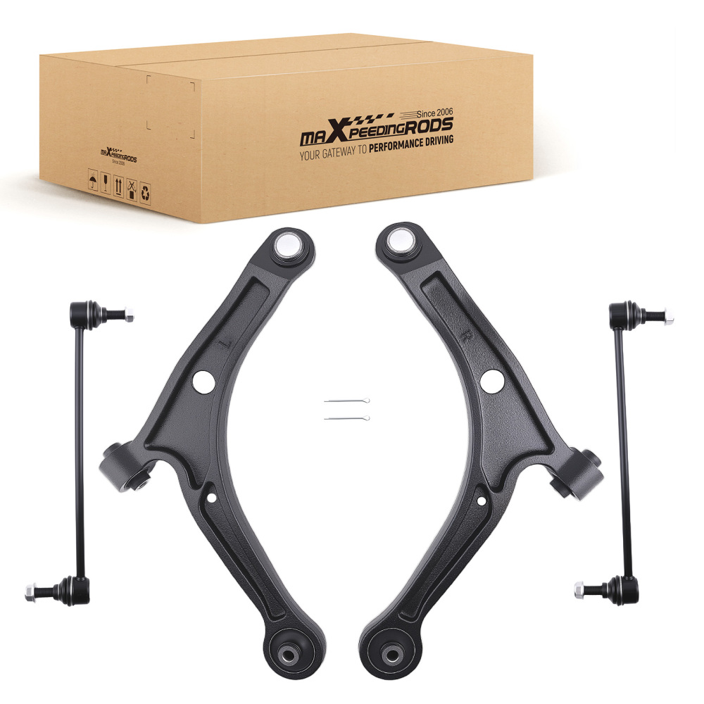 Front Lower Control Arms w/Ball Joint Sway Bars for 2006 2007 2008 compatible for Honda Pilot