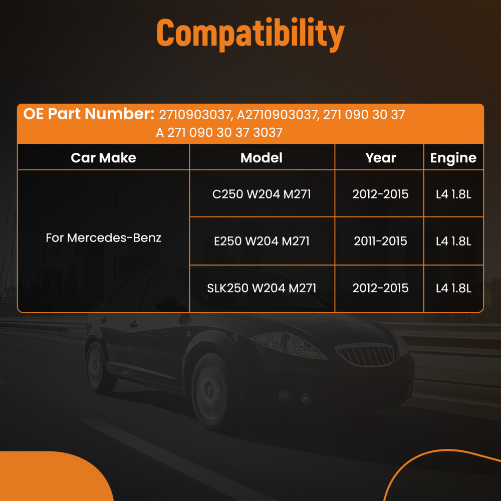 Collettore di Aspirazione compatibile per Mercedes-Benz C E-Classe SLK R172 W204 C204 1.8L