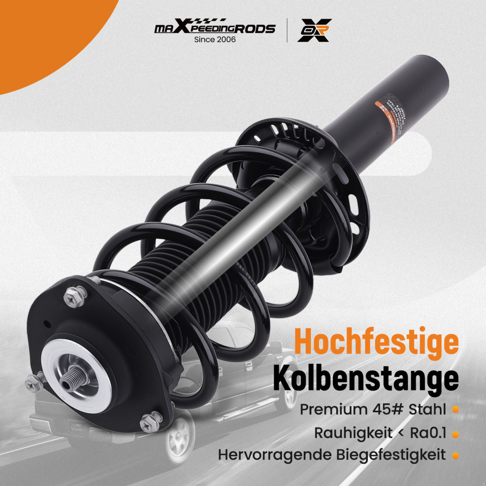 Front 2 Complete Shock Struts Assembly compatible for VW Tiguan (2WD,4WD) 2007-2018