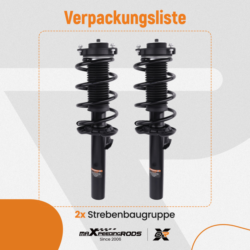 Front 2 Complete Shock Struts Assembly compatible for VW Tiguan (2WD,4WD) 2007-2018