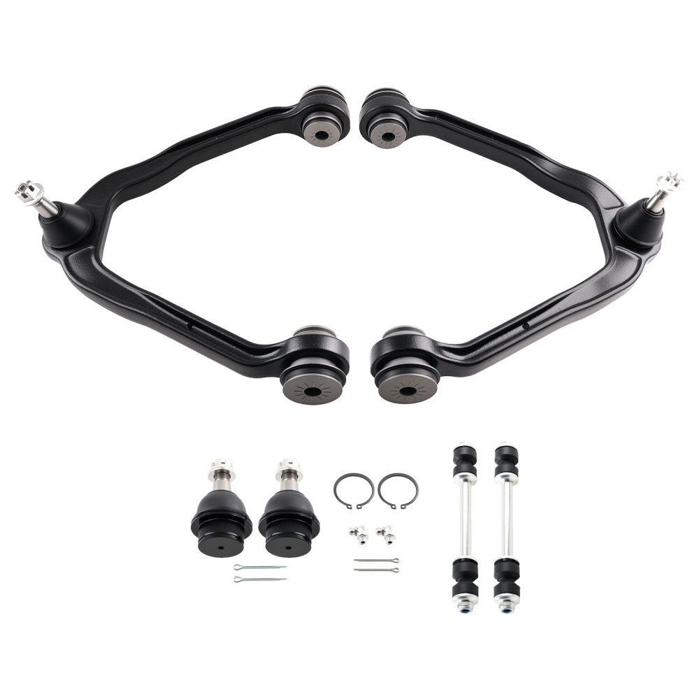 Front Upper Control Arms w/Ball Joint Sway Bars Kit for 1999-2006 compatible for Silverado 1500