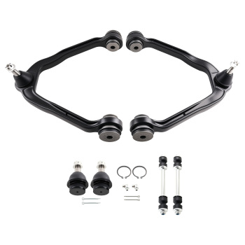 Front Upper Control Arms w/Ball Joint Sway Bars Kit for 1999-2006 compatible for Silverado 1500