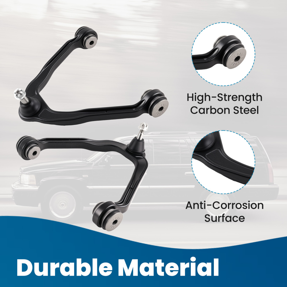 Front Upper Control Arms w/Ball Joint Sway Bars Kit for 1999-2006 compatible for Silverado 1500