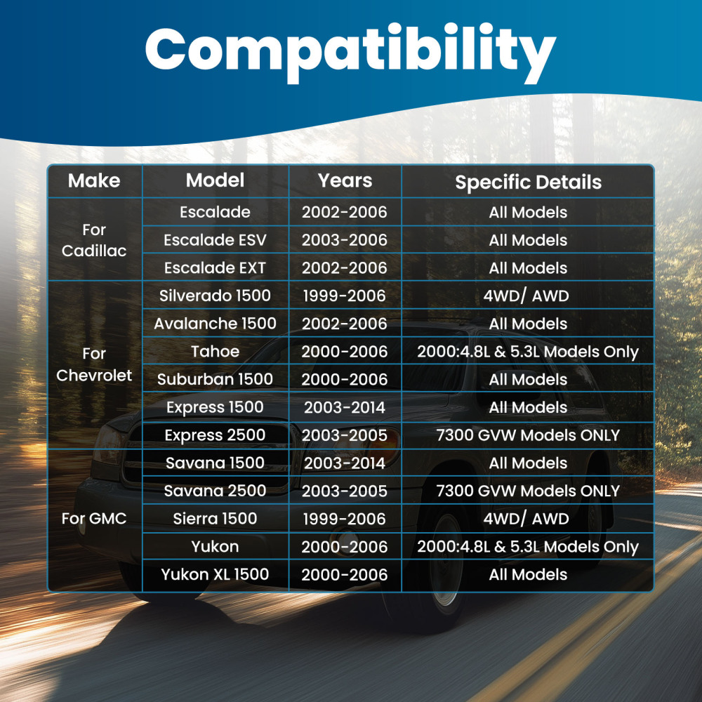 Front Upper Control Arms w/Ball Joint Sway Bars Kit for 1999-2006 compatible for Silverado 1500