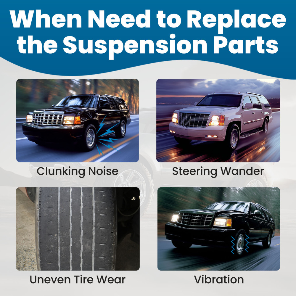 Front Upper Control Arms w/Ball Joint Sway Bars Kit for 1999-2006 compatible for Silverado 1500