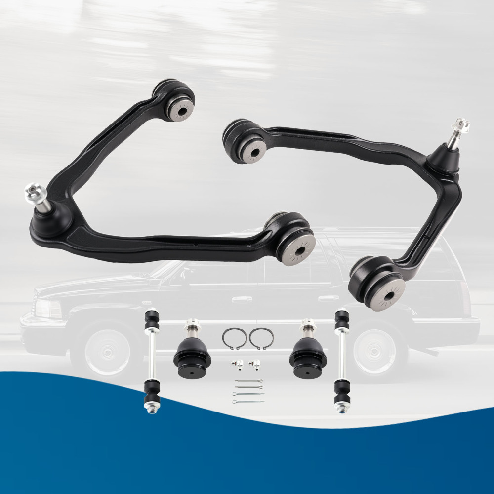 Front Upper Control Arms w/Ball Joint Sway Bars Kit for 1999-2006 compatible for Silverado 1500