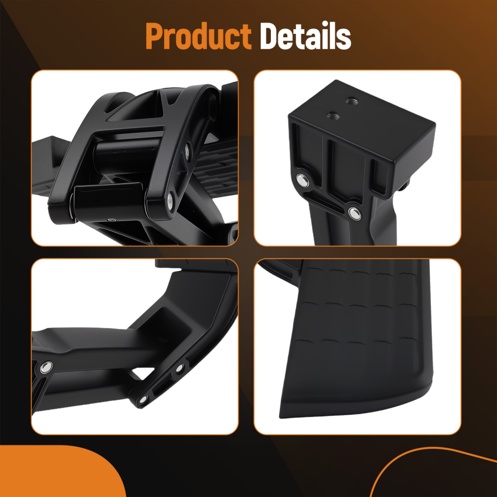 Aluminum Flip Down Step compatible for Ford F-150 2006-2014 V6 V8 75302-01A Under Bumper