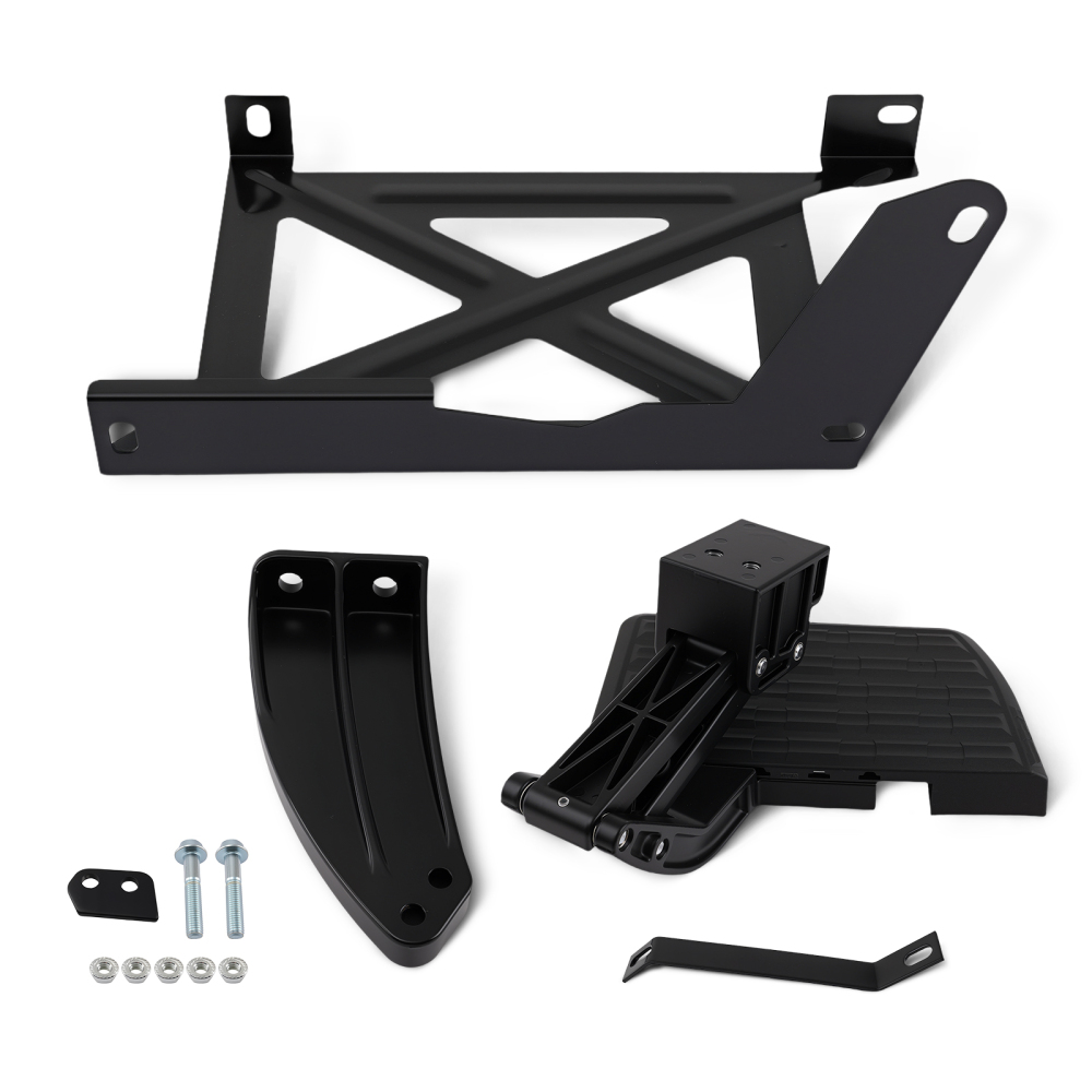 Aluminum Bed Step Kit compatible for Toyota Tundra 2014-2021 V6 V8 PT39234140 Black