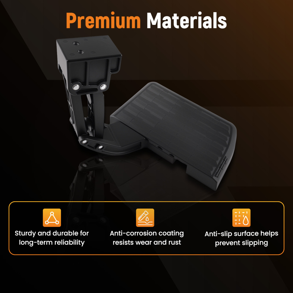 Aluminum Bed Step Kit compatible for Toyota Tundra 2014-2021 V6 V8 PT39234140 Black