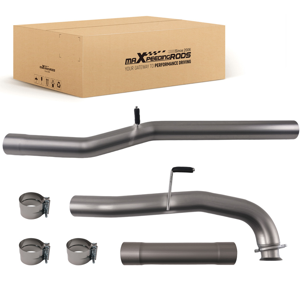 Turbo Exhaust 4Pipe compatible for Silverado Sierra 2500 3500HD L5P 6.6 compatible for Duramax 2017-2024