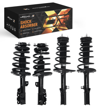 Front and Rear Strut w/ Coil Spring Assembly compatible for Lexus ES350 compatible for Toyota Avalon compatible for Camry