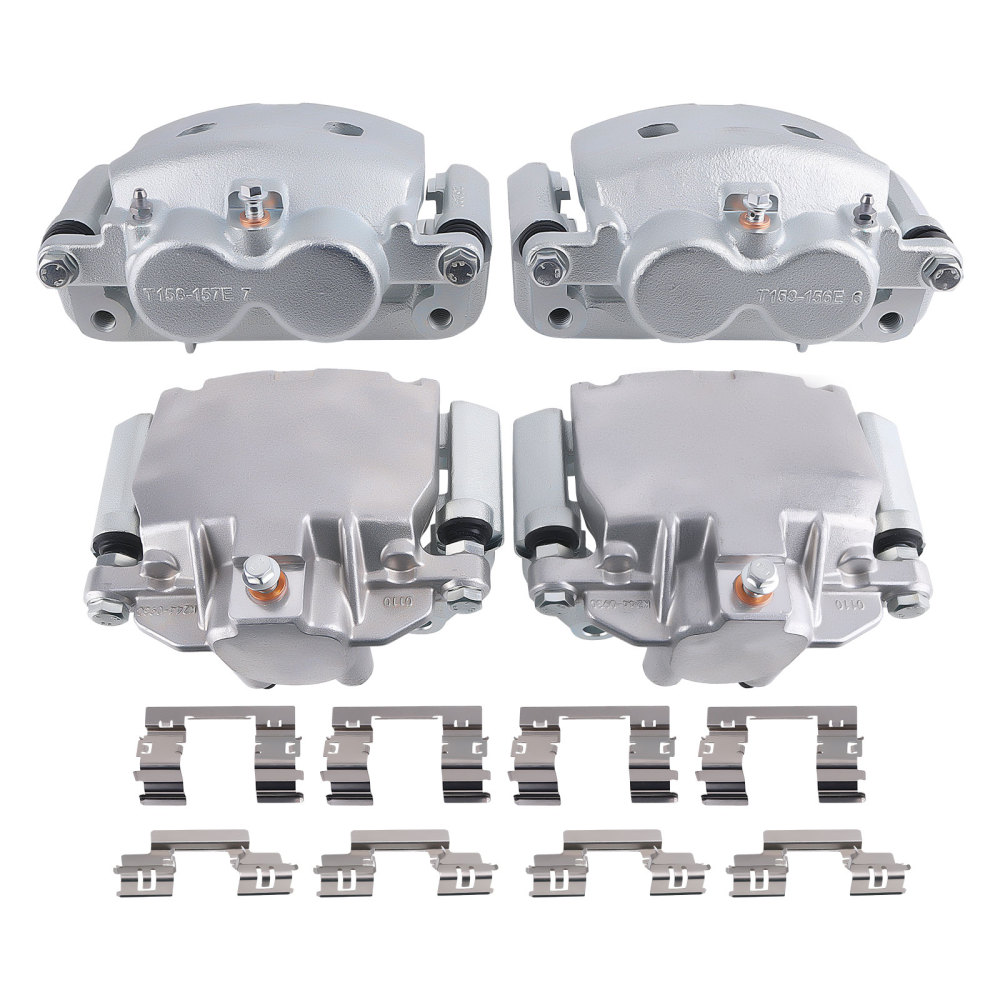 Front Rear Brake Rotors+Calipers w/Pads compatible for Cadillac Escalade (ESV) 2015-2020