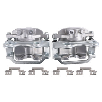 Rear Brake Rotors+Calipers w/Pads compatible for Cadillac Escalade/Escalade ESV 2015-2020