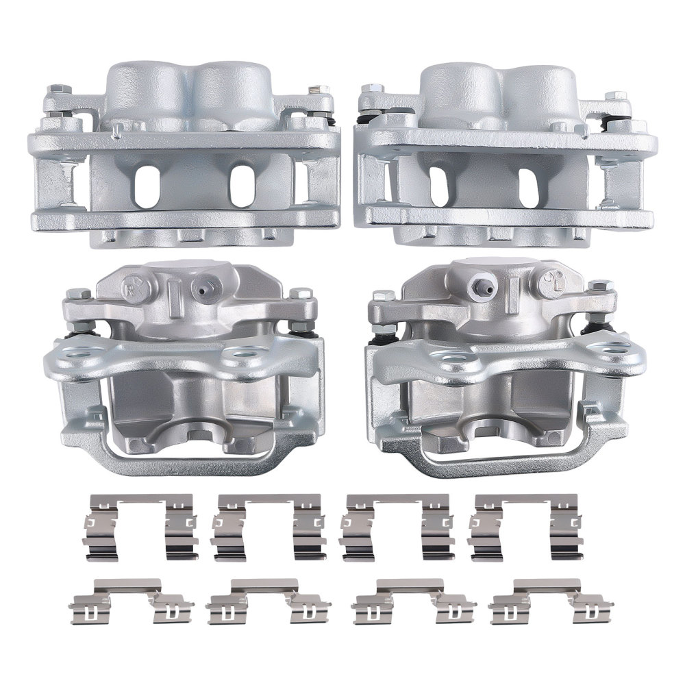 Front Rear Brake CalipersBrake Pads compatible for Chevrolet Silverado 1500 2014-2018