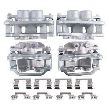 Front Rear Brake CalipersBrake Pads compatible for Chevrolet Silverado 1500 2014-2018