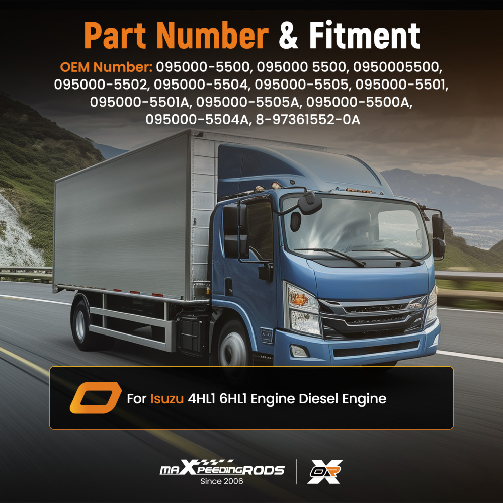 Common Rail Injector compatible for Isuzu 4HL1 6HL1 Engine 095000-5500 095000-5504