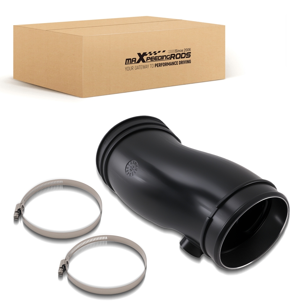 Air Intake Hose Black compatible for Ford F-250/F-350 03-07 3C3Z-9C623-AA Front Plastic
