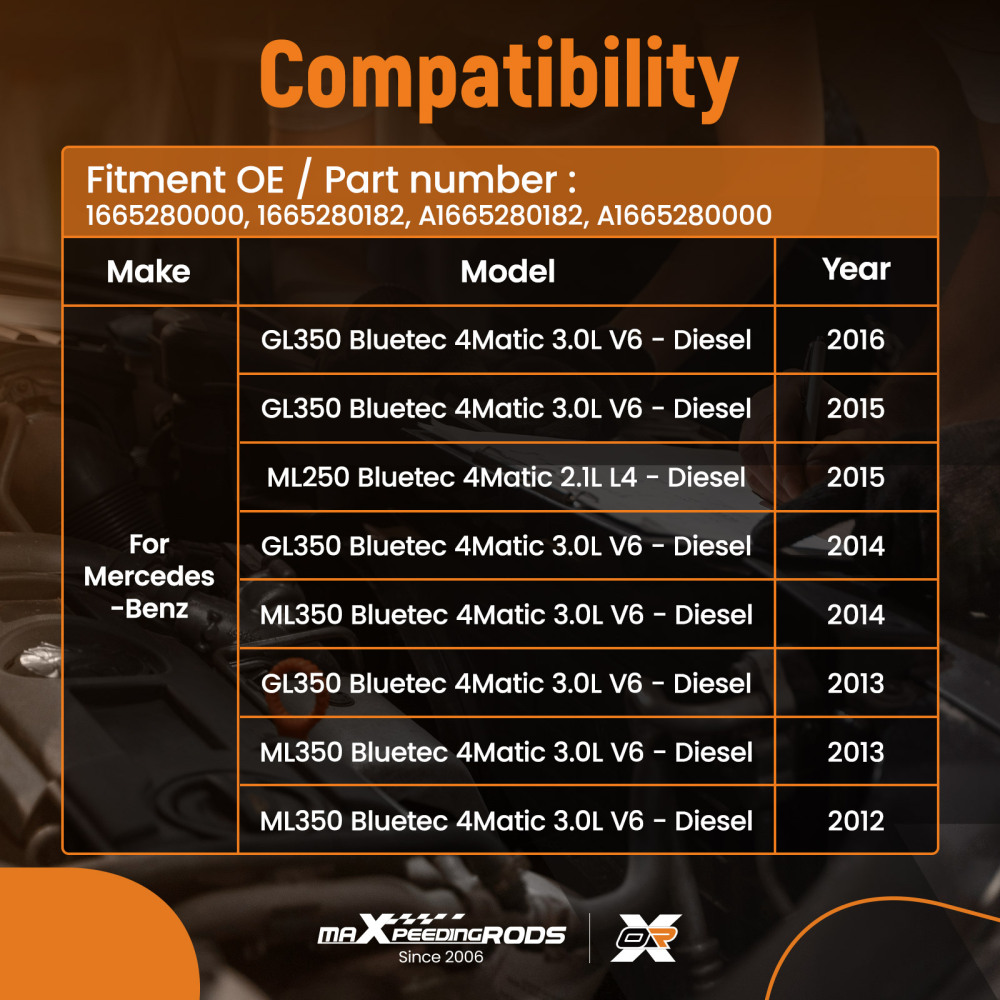 Turbo Intercooler Hose Pipe for MB GL350 ML350 Bluetec A1665280182 Black Right