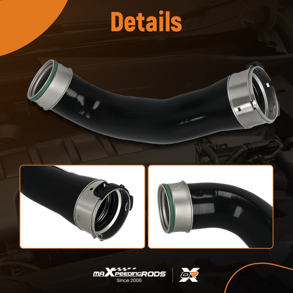 Turbo Intercooler Hose Pipe for MB GL350 ML350 Bluetec A1665280182 Black Right