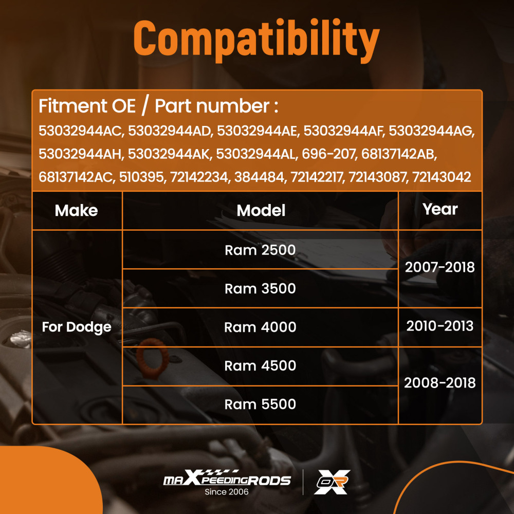 Turbo Air Intake Duct compatible for Dodge Ram 2500 TRX SXT Diesel 2010 72142234