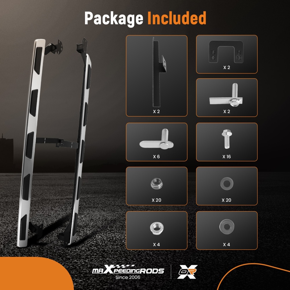 Side Steps Set Aluminium compatible for Audi Q7 15-23 4M 4MB Running Board Protection Kit