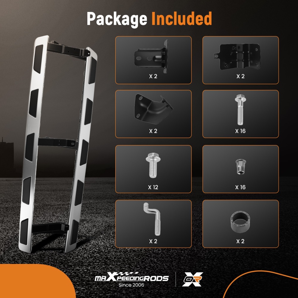 Running Boards compatible for AUDI Q7 4L 07-15 Side Steps Black Protection Bars Aluminum