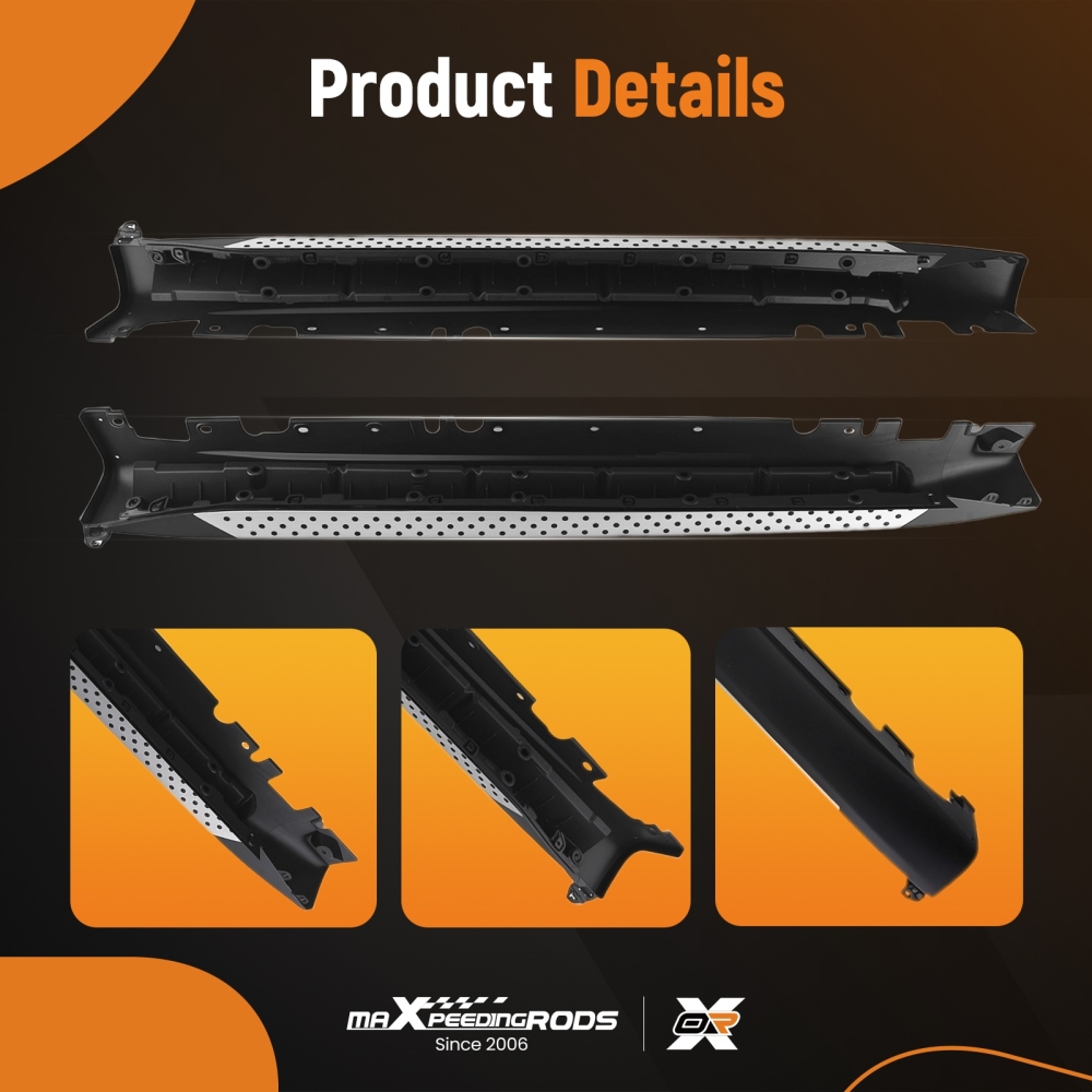 Aluminium Side Steps Running Boards compatible for BMW X5 E70 2007-2013 Non-Slip Entry Bars