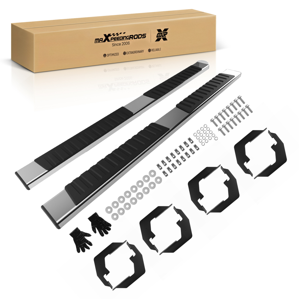 Black Running Boards compatible for Chevy Colorado / GMC Canyon Crew Cab2015-2025