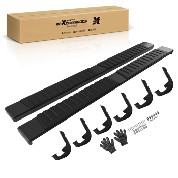 6 Aluminum Side Step Boards compatible for Chevy Silverado/GMC Sierra 2007-2019 77