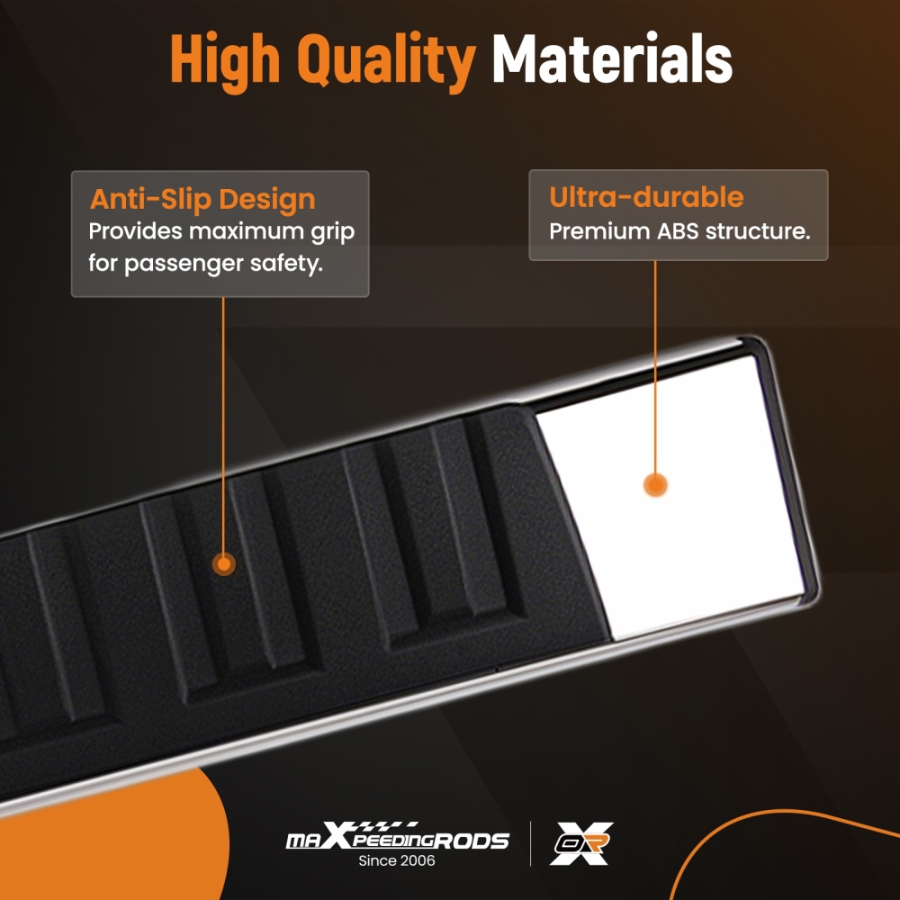 Anti-Slip Running Boards Side Steps compatible for Silverado/GMC Sierra 2007-2018 2019