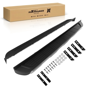 Aluminium Side Steps Running Boards compatible for Ford Ranger T6 T7 T8 T9 2012-2022 Black
