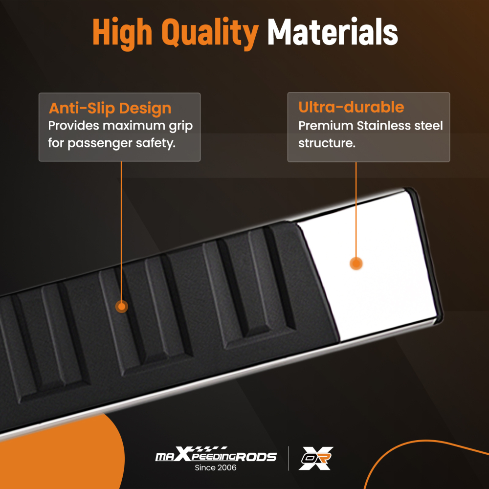 Running Boards Nerf Bars compatible for Ford F-150 Super Cab Extended Cab 2015-2024