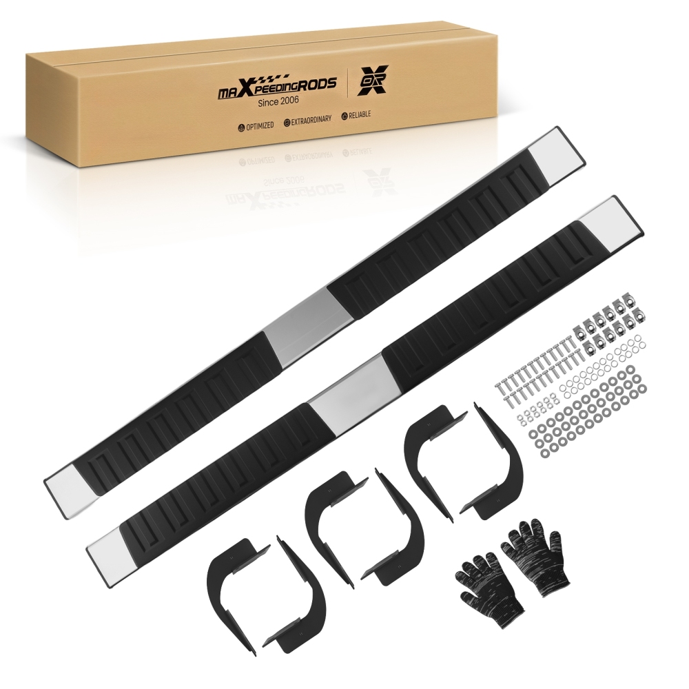 6 Inch Nerf Bars compatible for Ford F-250 F-350 F-450 Super Duty 99-16 Supercrew