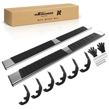 6 Running Boards Side Steps compatible for Chevrolet Silverado GMC Sierra HD 2019-2025 77