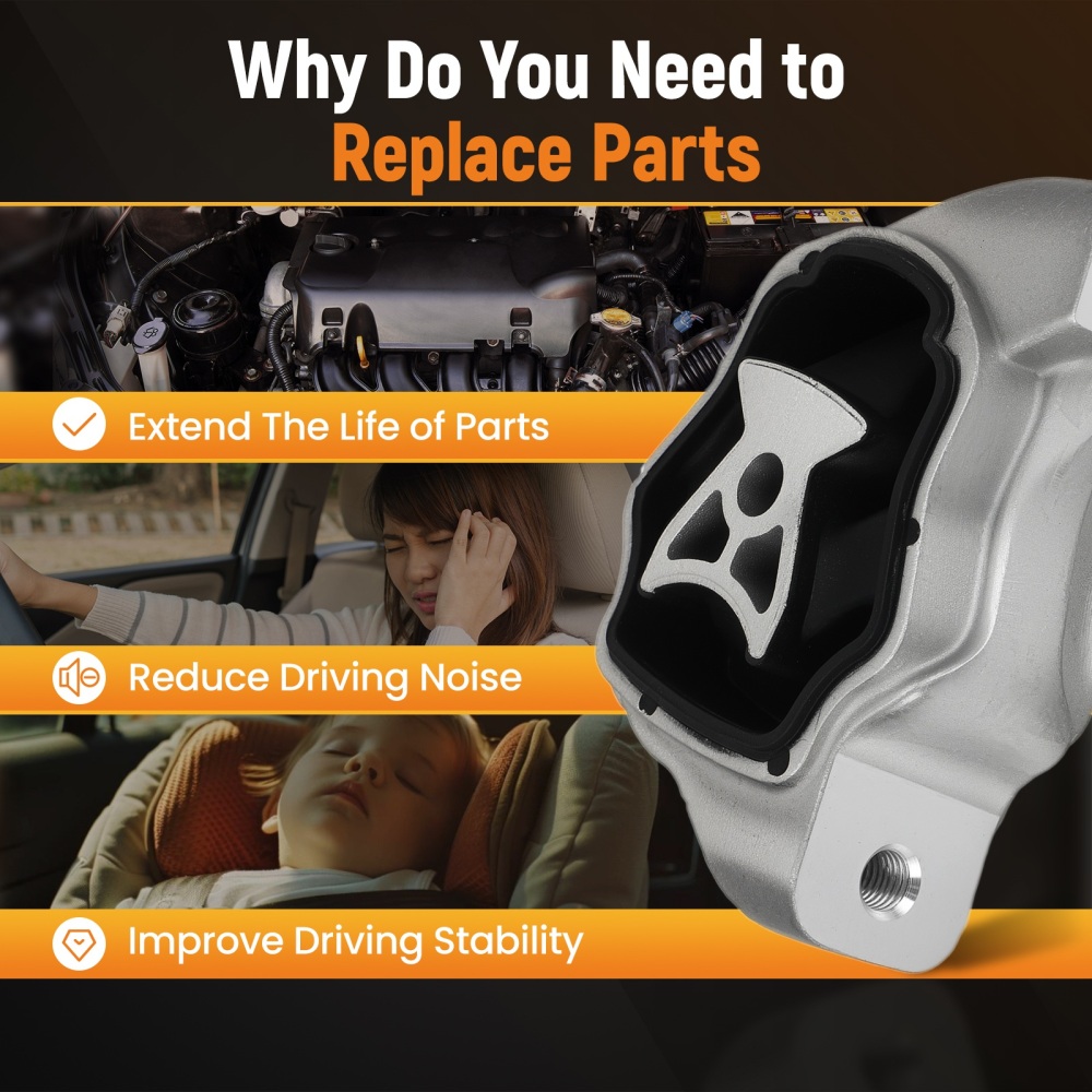 Engine Motor Mount compatible for Jaguar E-PACE X540 2.0L D150 D180 D240 2017-ON J9C1379