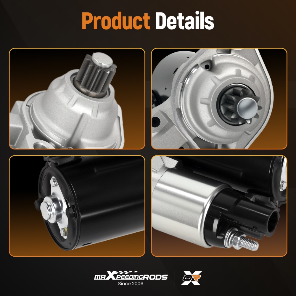 Engine Starter compatible for Audi A3 Quattro/TT 2004-2013 17970N 12V 10 Teeth