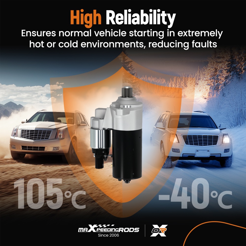 Starterfor compatible for Audi A3 Quattro V6 3.2L 2006-2009 TT Quattro 0001123017 CCW 1.7kW