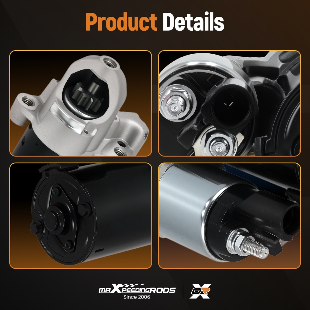 Starter Motor compatible for Audi A4 A4 Quattro A6 V6 3.0L 3.2L 1.2 KW CW 10T 17976N